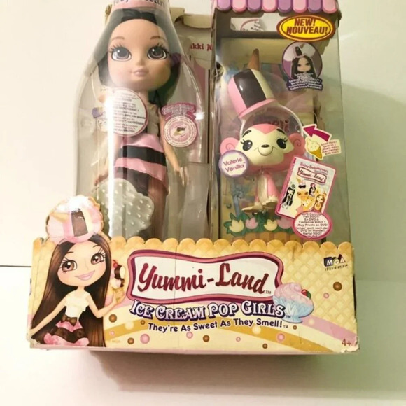 MGA Yummi Land Ice Cream Pop Girls Nikki Neopolitan 12 Inch Doll Damaged Box - Picture 4 of 16